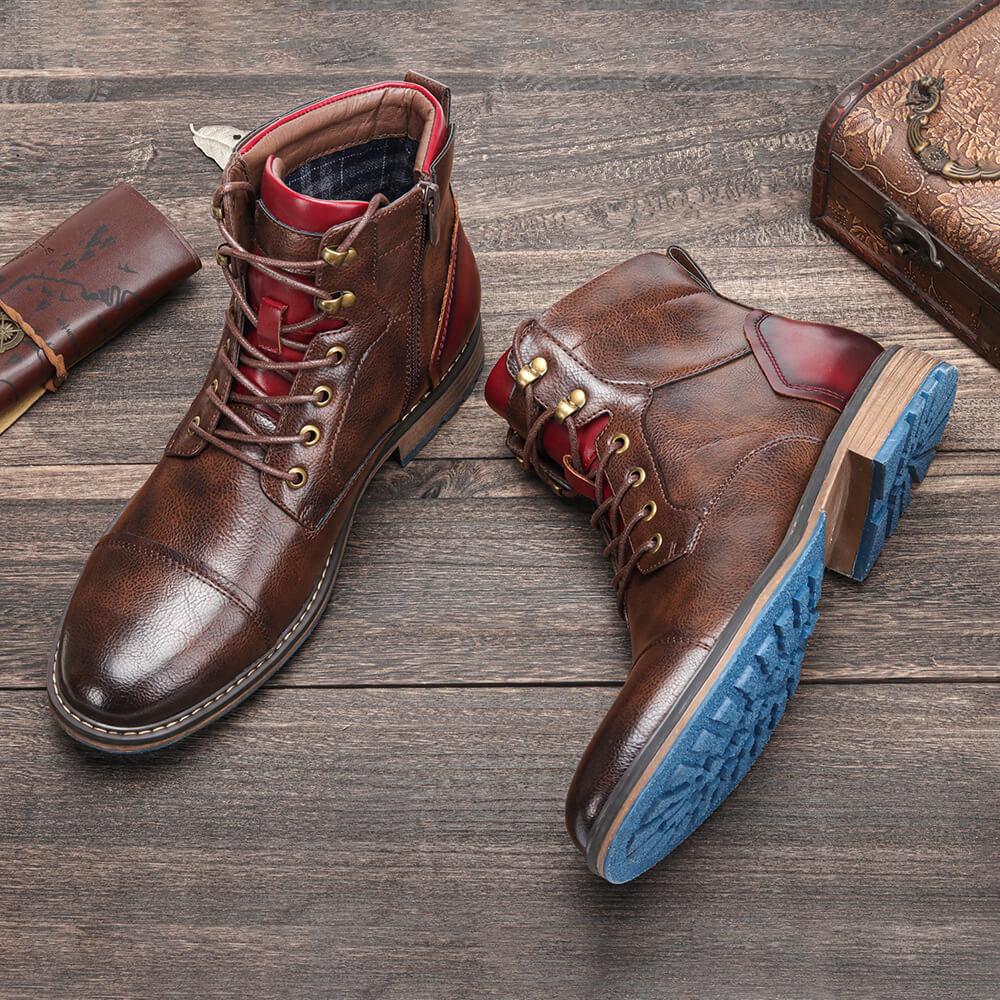 Aaron | Handcrafted premium leather oxford boots