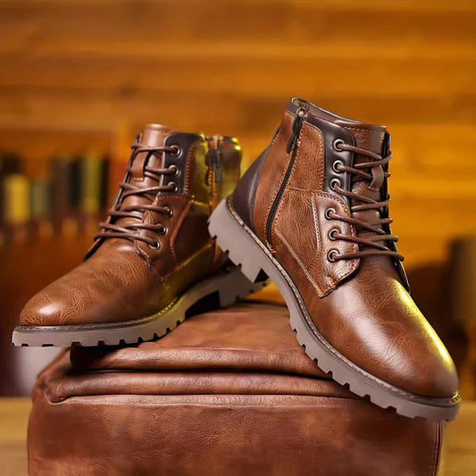 Jethro | Lace-up boots made from premium leather (Copy)